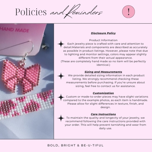 Handmade Apple Seed Bead Earrings - Picture 4 of 5